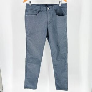 Lululemon ABC Pant Slim Fit Grey Melange 5 Pocket Stretch Trousers Mens 33x30